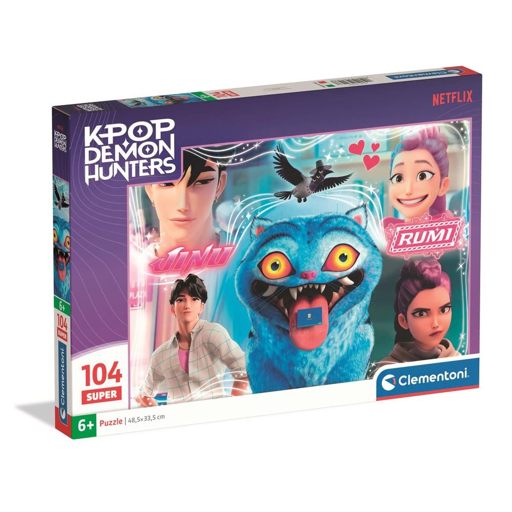 Puzle 104 Super Netflix K-pop Demon Hunters 3 Clementoni Puzzles