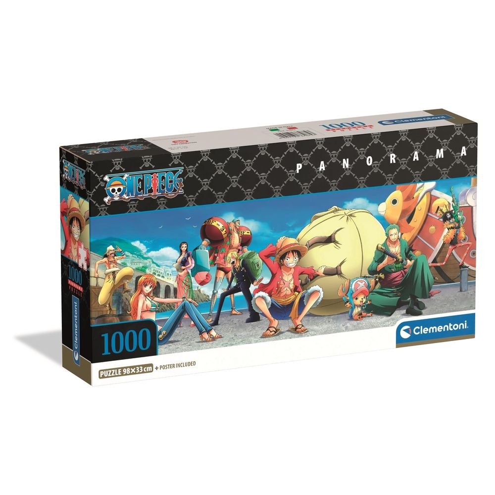 Puzle 1000 Cb Panorama Anime One Piece CLEMENTONI PUZZLES