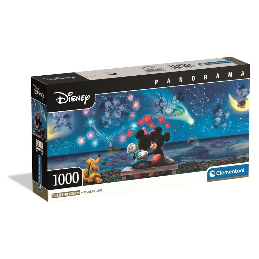 Puzle 1000 Cb Panorama Mickey & Minnie Clementoni Puzzles