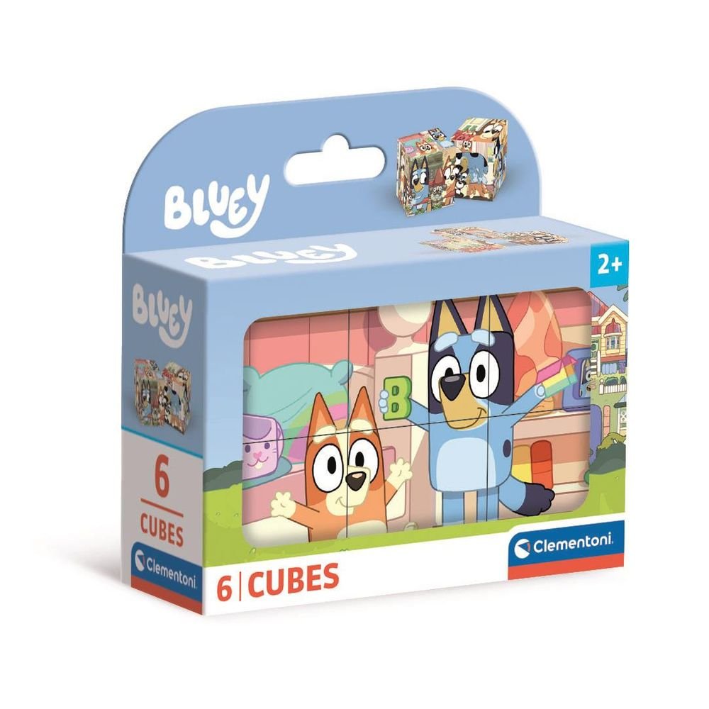 Puzle Cubos 6 Uds Bluey CLEMENTONI PUZZLES