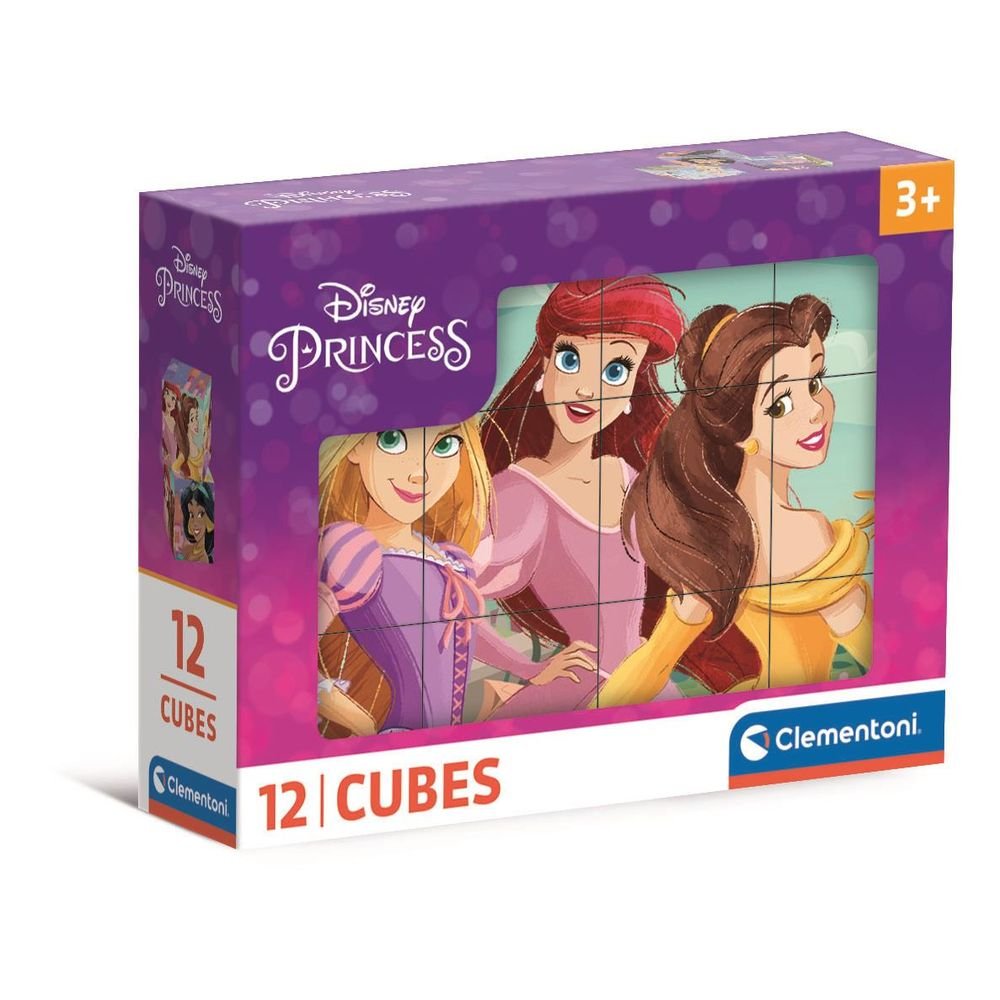 Puzle Cubos 12 Uds Princess 4 Clementoni Puzzle
