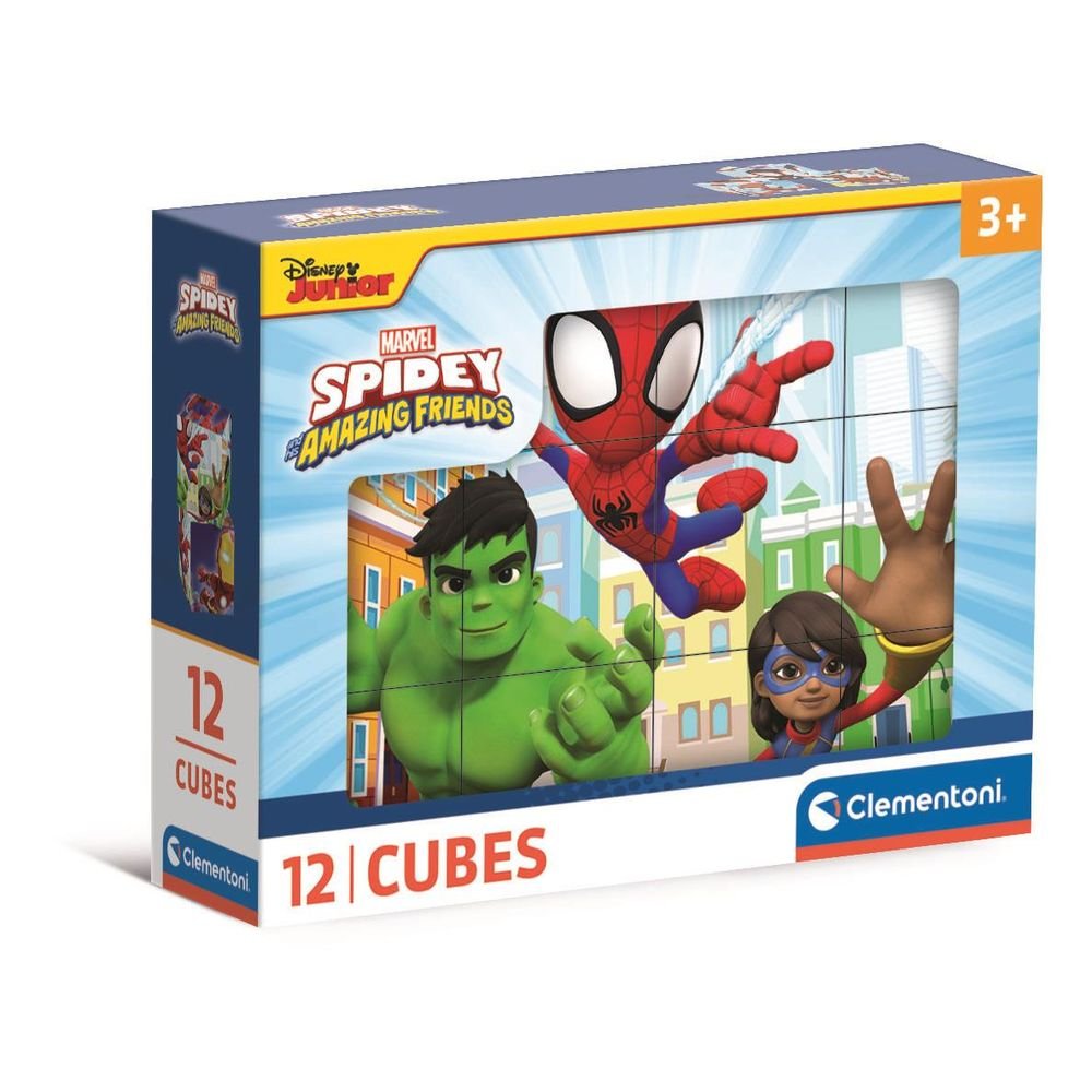 Puzle Cubos 12 Uds Spidey and His Amazing Friends Clementoni Puzzles