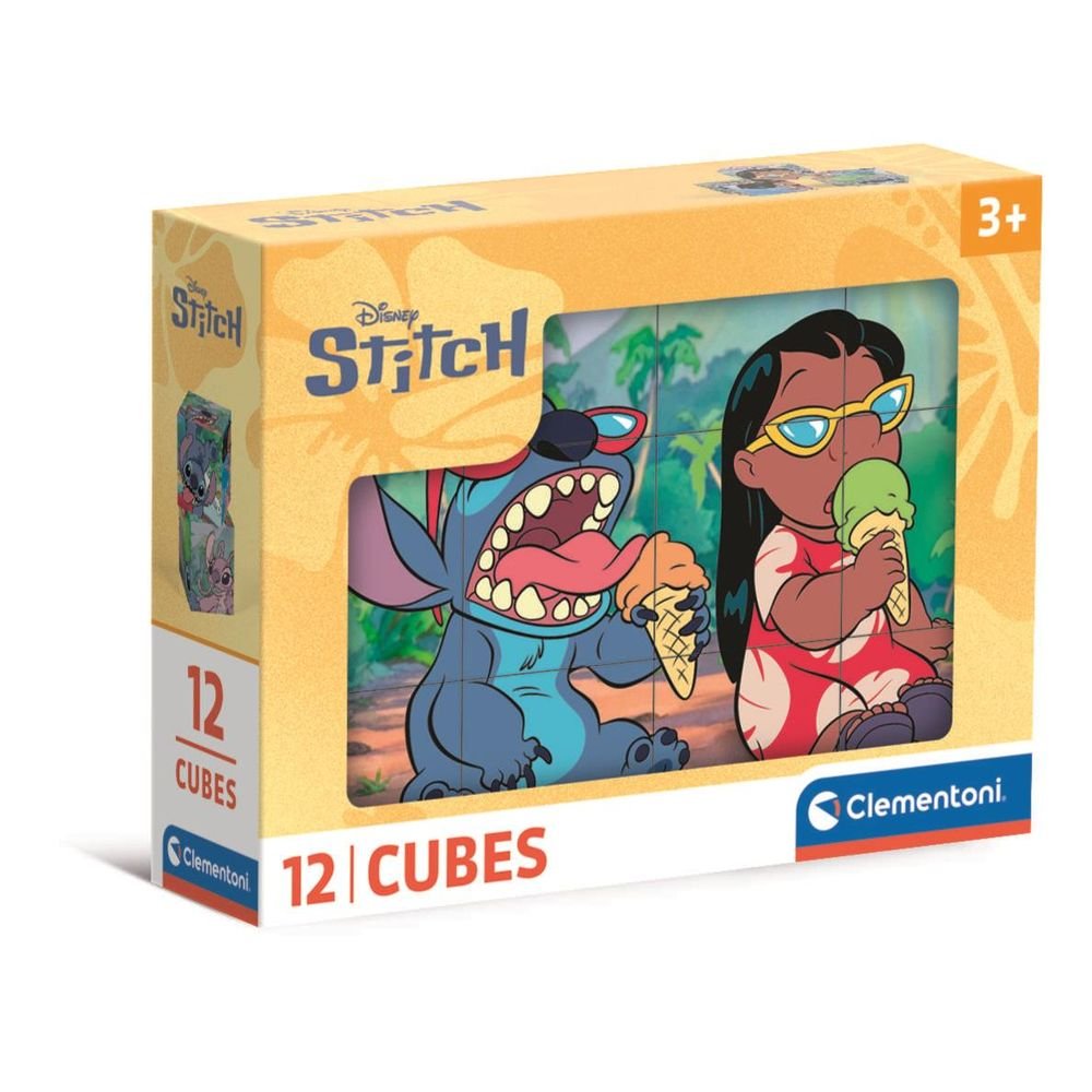 Puzle Cubos 12 Uds Stitch CLEMENTONI PUZZLES