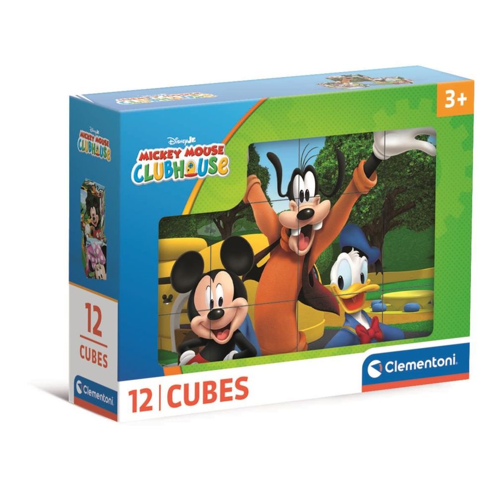 Puzle Cubos Mickey Mouse Club House CLEMENTONI PUZZLES Pack 12