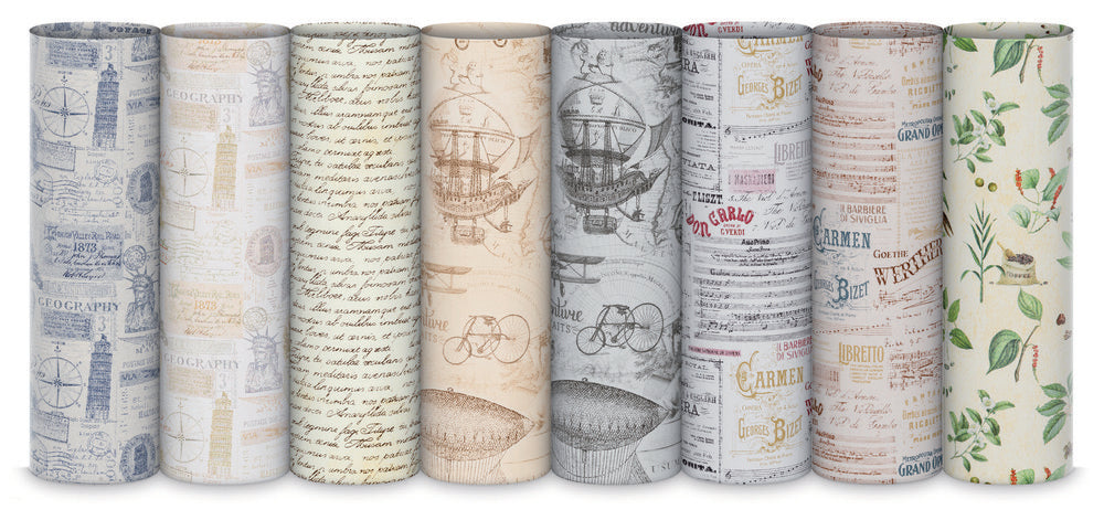 Expositor 50 Rollo Papel Regalo 100% Reciclado 70x200 Retro Sadoch Imagen principal del producto