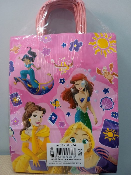 BOLSA REGALO DISNEY PRINCESAS 26X12X34 | SADOCH | 1 UNIDAD | 8006715256079 Imagen principal del producto
