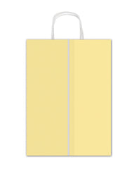 BOLSA REGALO LUNARES AMARILLOS Y KRAFT 16X21X8CM | SADOCH | 1 UNIDAD | 8006715293203