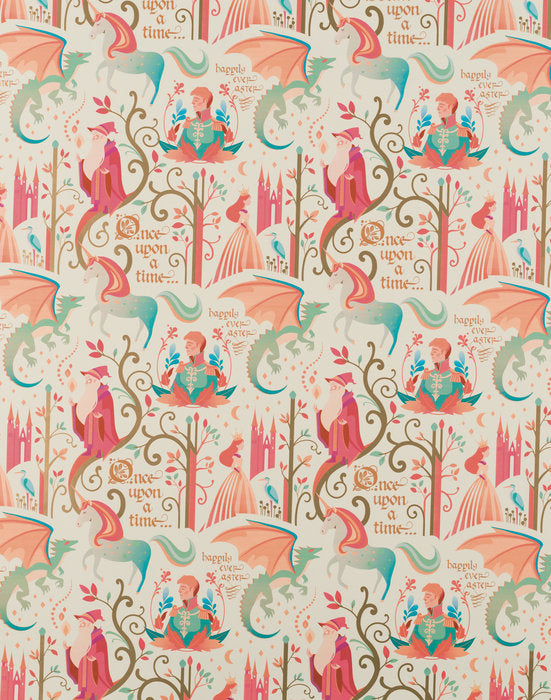 BOBINA PAPEL REGALO 62CM CUENTO FONDO CREMA | SADOCH | 1 UNIDAD | 8006715322033 Imagen principal del producto