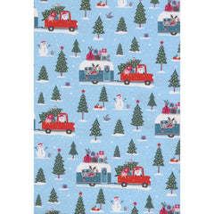 BOBINA PAPEL REGALO 31CM PAISAJE DE NIEVE CON PAPA NOEL EN C | SADOCH | 1 UNIDAD | 8006715332254