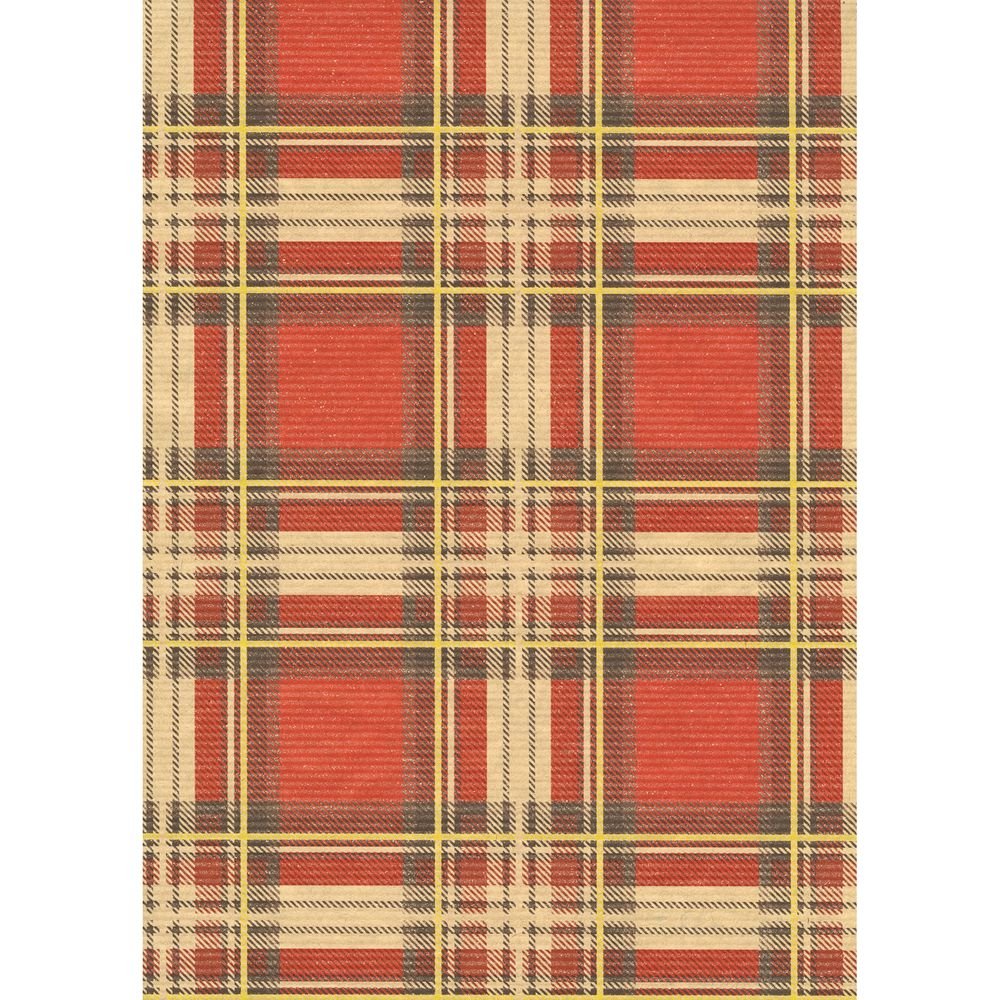 BOBINA PAPEL REGALO 31CM TARTAN ROJO | SADOCH | 1 UNIDAD | 8006715332292 Imagen principal del producto