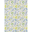 Bobina Papel Regalo 31 cm Flores Azul Verde Sadoch