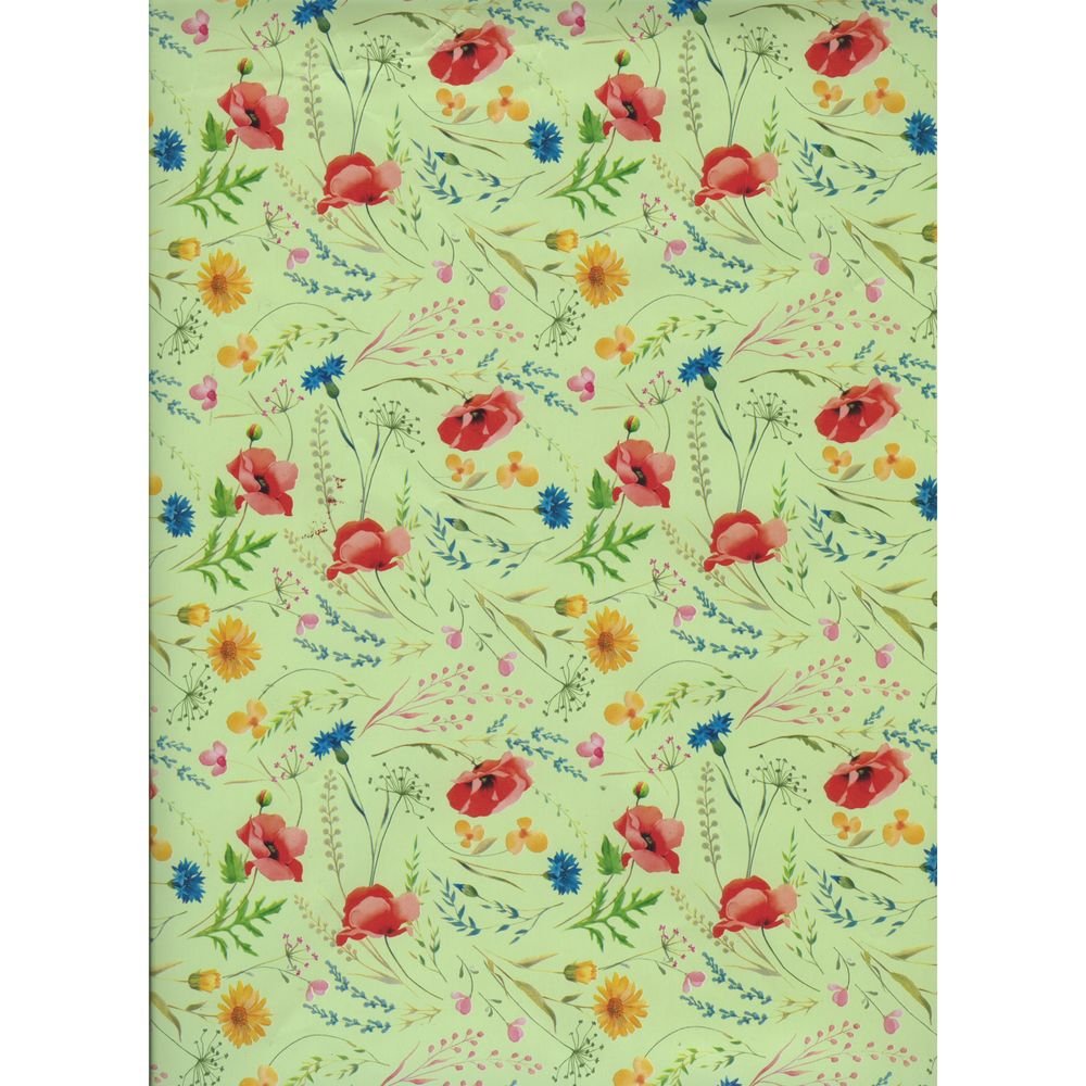 Bobina papel regalo 31 cm Amapolas Sadoch