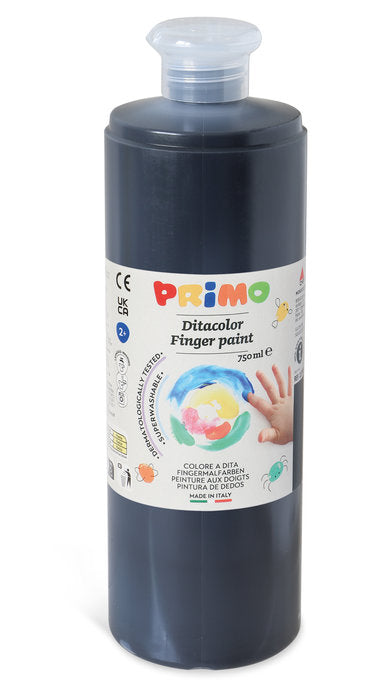 Pintura Dedos Primo 750 ml Negro PRIMO Imagen principal del producto
