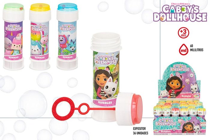 EXPOSITOR 36 POMPEROS GABBY CASA DE MUÑECAS 60ML | COLORBABY | ENVASE 36 UDS. UNIDAD | 28412842773343