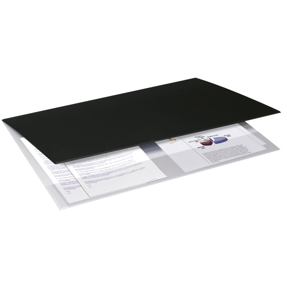 Vade Escritorio Doble Soft Negro ARDA