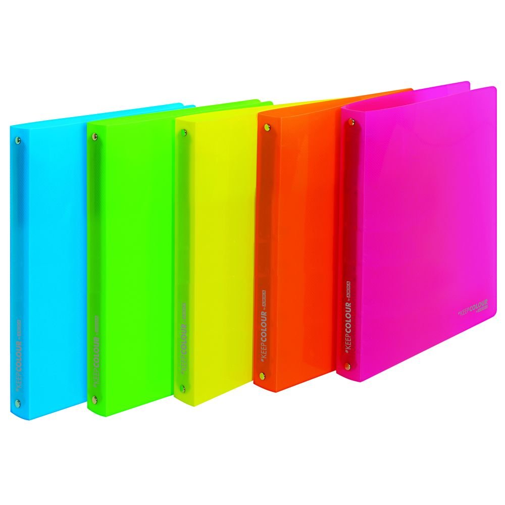 CARPETA 4 ANILLAS 30 MM FLUOR COLORES SURTIDOS | 12 UNIDADES | (ARDA) Imagen principal del producto