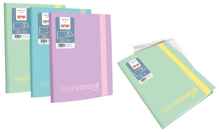 Carpeta 60 Fundas Keep Colour Pastel Surtidas ARDA