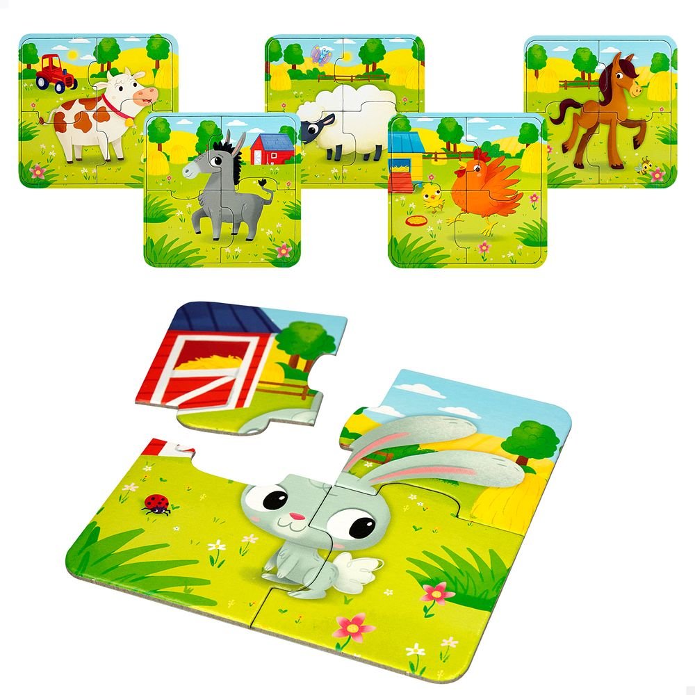 PUZZLE INFANTIL GRANJA +12M | COLORBABY | 1 UNIDAD | 8008324080083 Imagen principal del producto