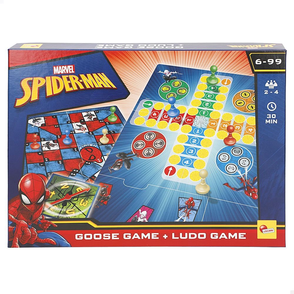 Juego Parchis Oca 2 en 1 Spiderman Marca Colorbaby