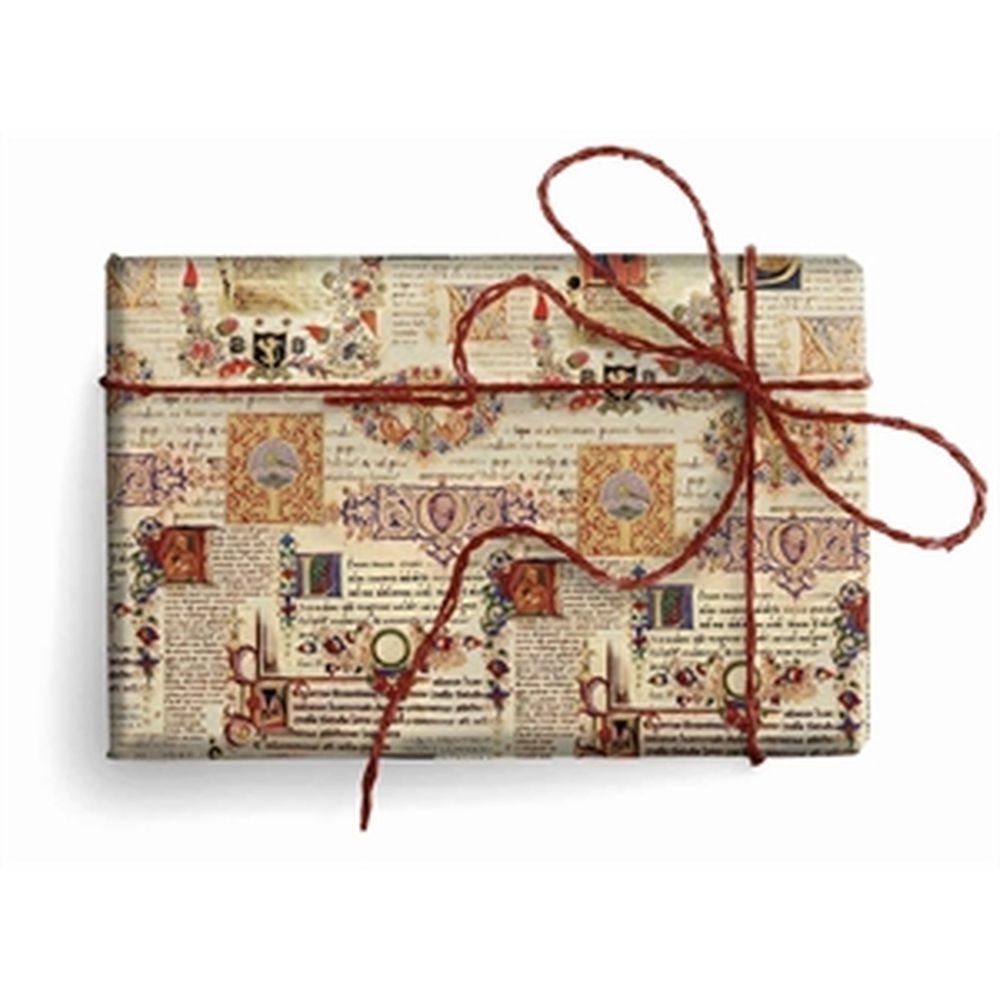Expositor 25 Unidades Papel Regalo Escritura Antigua Regalo Kartos Imagen principal del producto