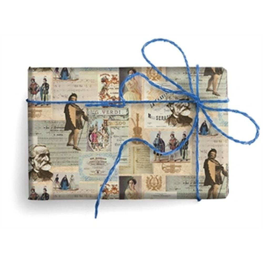 Expositor 25 Unidades Papel Regalo Verdi con Oro Regalo Kartos Imagen principal del producto