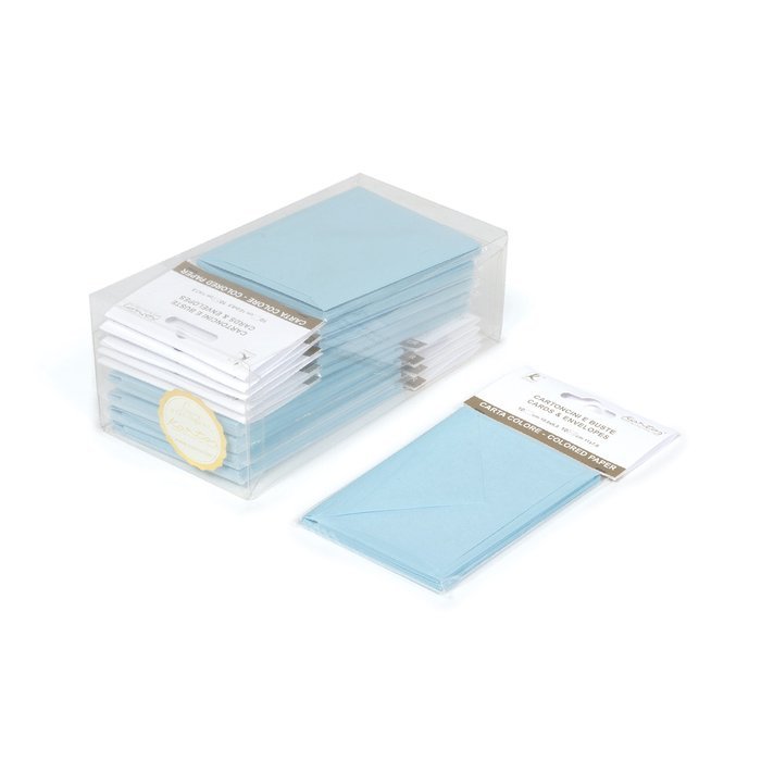 SET 10 BLISTER CON 10 UNIDADES TARJETA Y SOBRE AZUL A7 | KARTOS | ENVASE 10 UDS. UNIDAD | 8009162304478