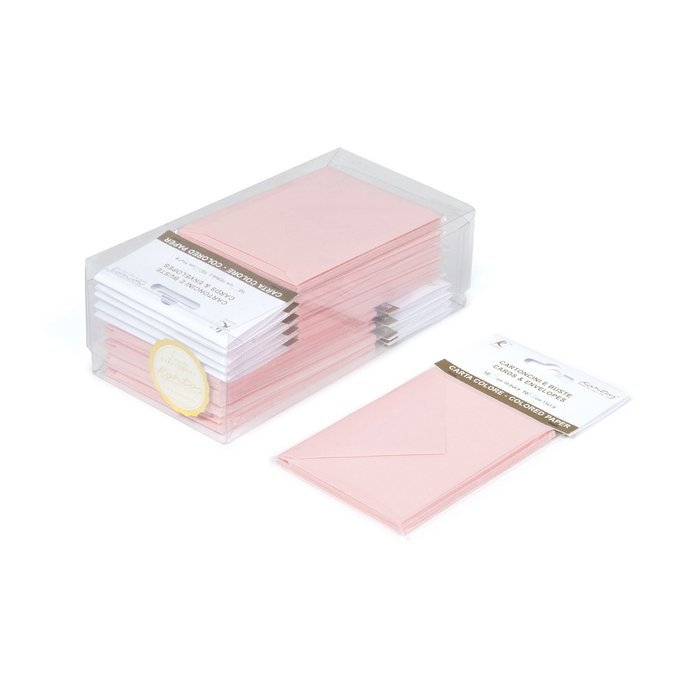 SET 10 BLISTER CON 10 UNIDADES TARJETA Y SOBRE ROSA A7 | KARTOS | ENVASE 10 UDS. UNIDAD | 8009162304485