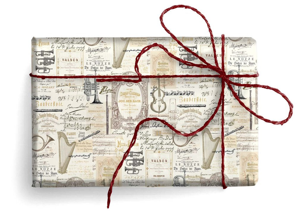 Expositor 25 Unidades Papel Regalo Musica Regalo Kartos Imagen principal del producto