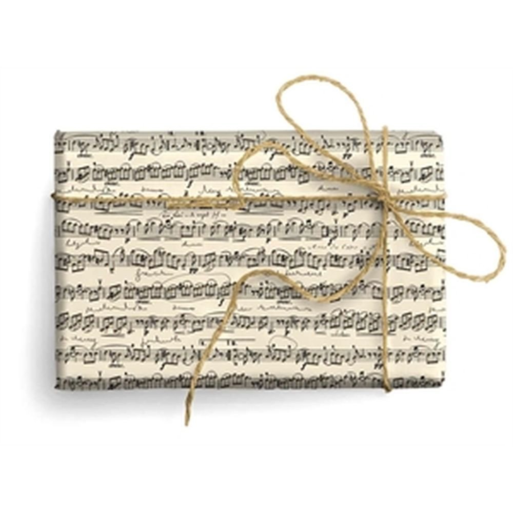 Expositor 25 Unidades Papel Regalo Música Dorada Regalo Kartos