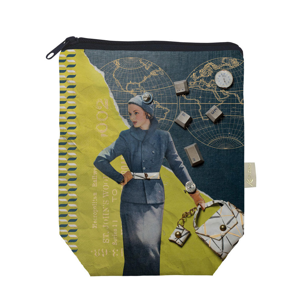 Funda Libro con Cremallera Luisa CM 22x27+7 PAPELERIA KARTOS