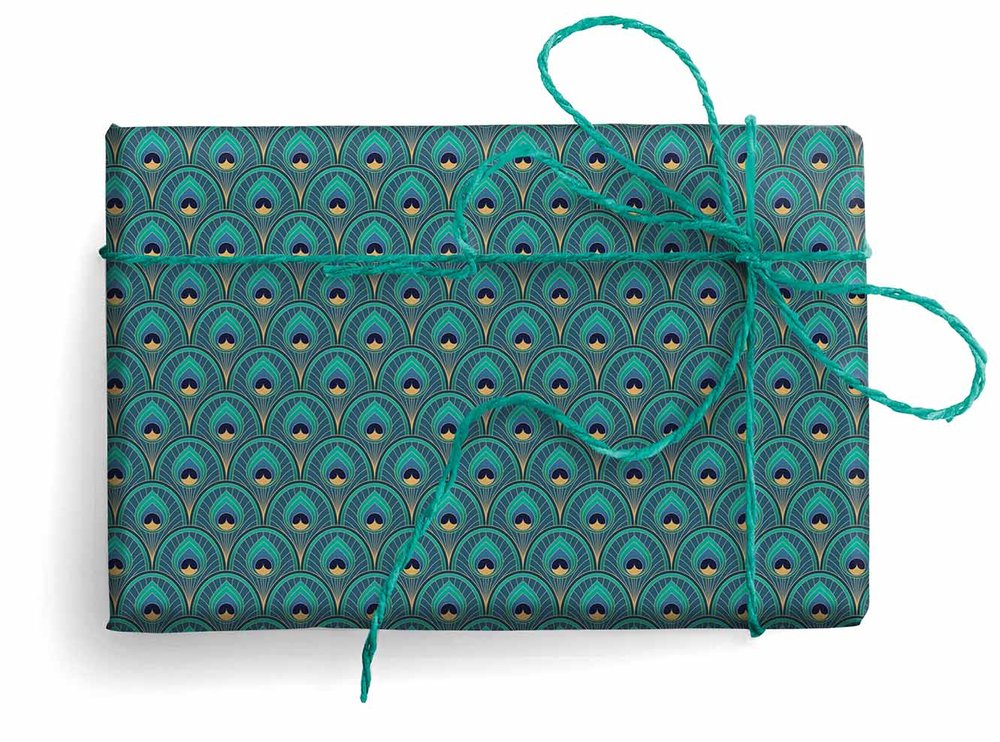 Expositor 25 Unidades Papel Regalo Pavo Real Regalo Kartos Imagen principal del producto