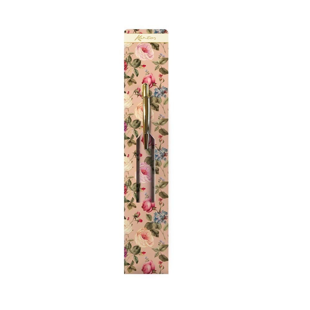 Boligrafo Kartos Estampado Rosas en Estuche Marca Papeleria Kartos Imagen principal del producto