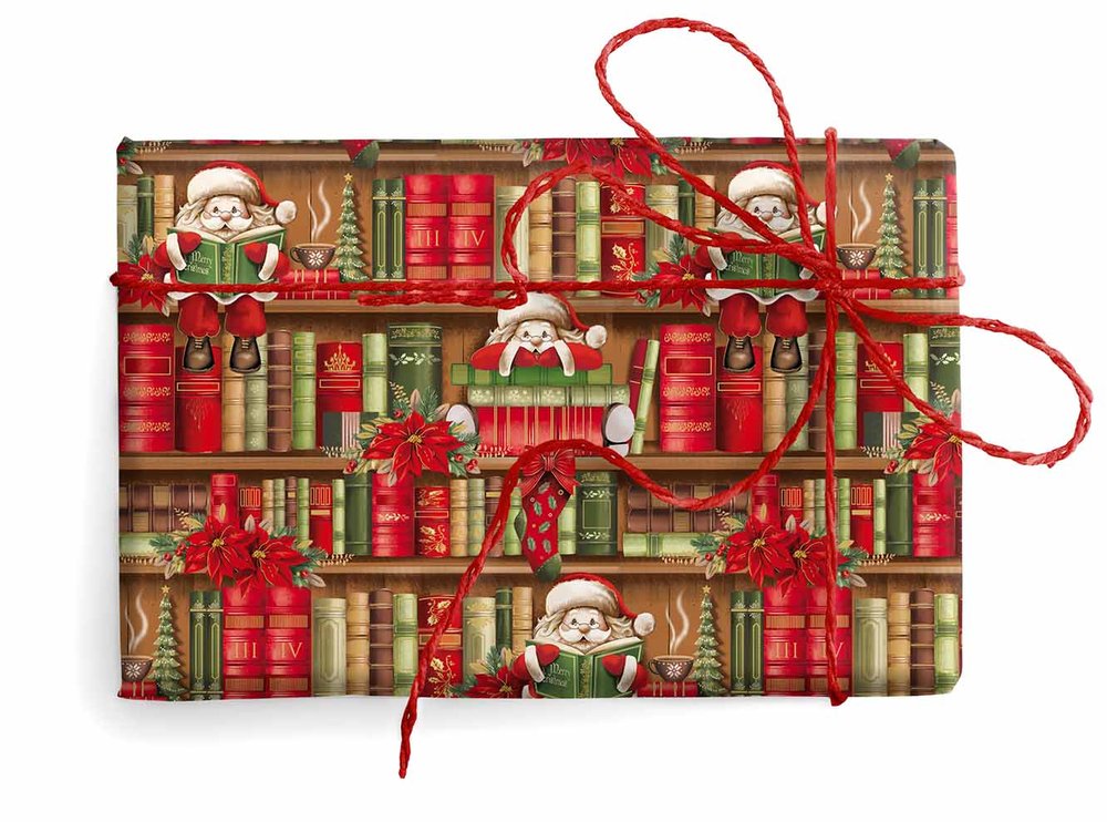 Expositor 25 Unidades Papel Regalo Papa Noel Regalo Kartos Imagen principal del producto