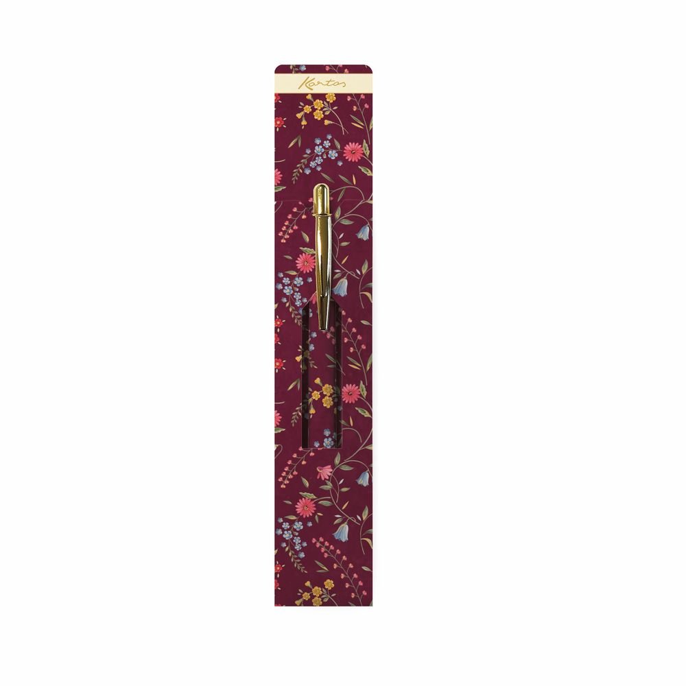 Boligrafo Kartos Estampado Tiny Blooms en Estuche Marca Kartos