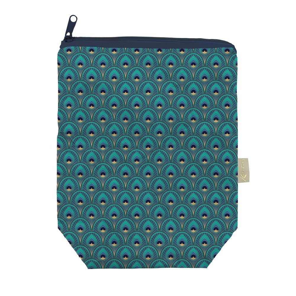 Funda libro con cremallera Art Deco Pavo Real PAPELERIA KARTOS