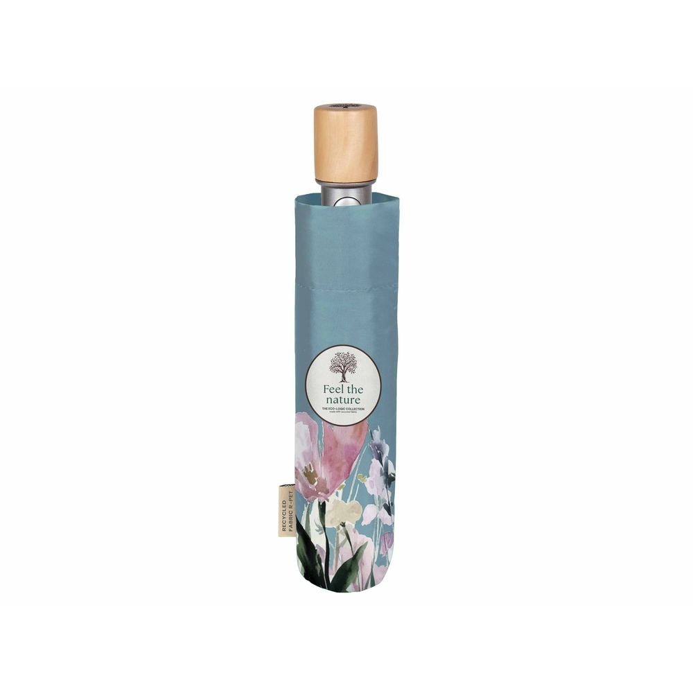 Paraguas Mujer Plegable 54/8 Aut Floral Perletti