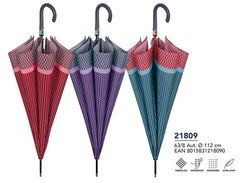 PARAGUAS MUJER 63/8 AUT, ESTAMPADO GEOMETRICA LIGERA | PERLETTI | 1 UNIDAD | 8015831218090