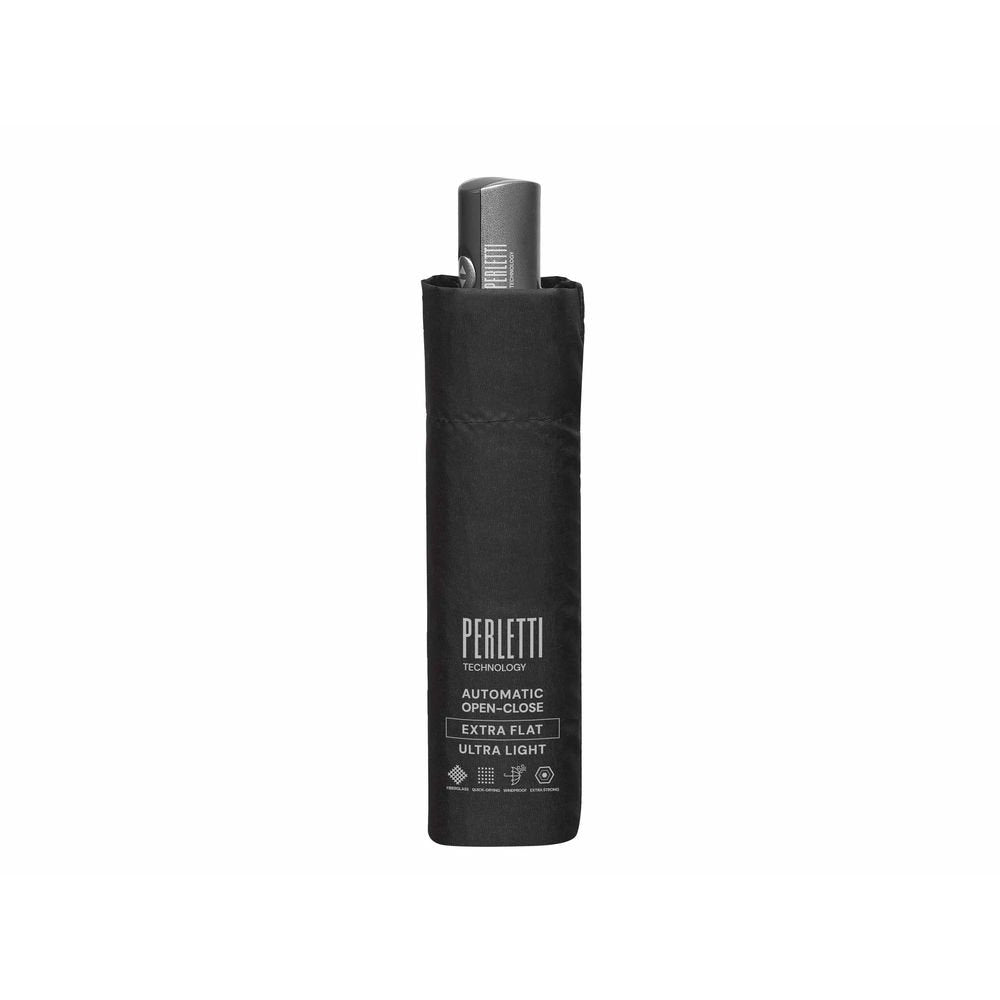 Paraguas Hombre Plegable 54/6 Auto A/c Ligero Negro Marca Perletti Imagen principal del producto