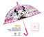 PARAGUAS INFANTIL 45/8 AUT, POE TRANSPARENTE MINNIE | PERLETTI | 1 UNIDAD | 8015831501413