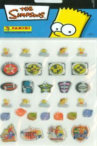 Pegatinas Simpsons School Panini Fondo pack de 12