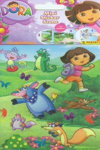 Stickers Dora Panini Fondo Pack 105 unidades
