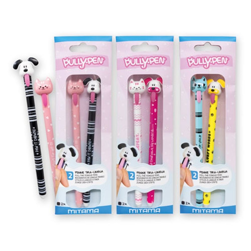 Set 2 Bolígrafos Pully Pen Animalitos MITAMA Papelera Básica Imagen principal del producto