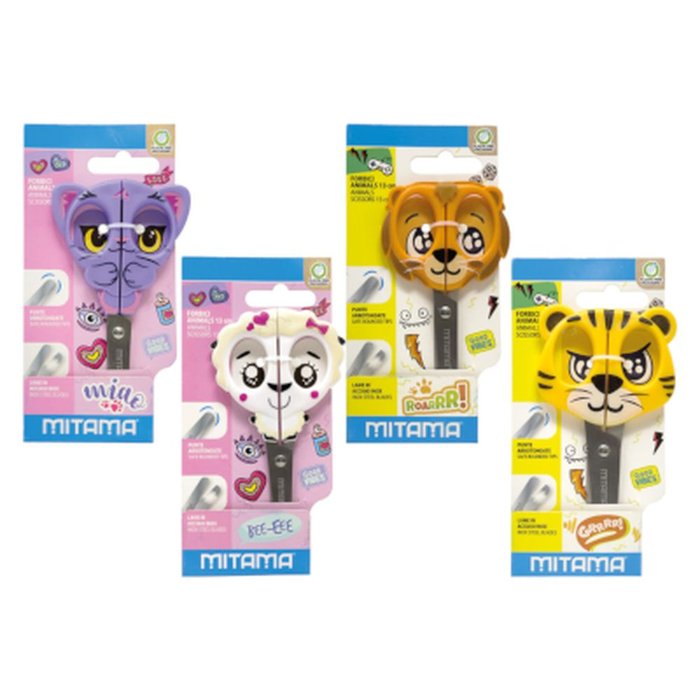 TIJERAS FANTASIA ANIMAL 13 CM SURTIDAS | 1 UNIDADES | (MITAMA PAPELERIA BASICA)