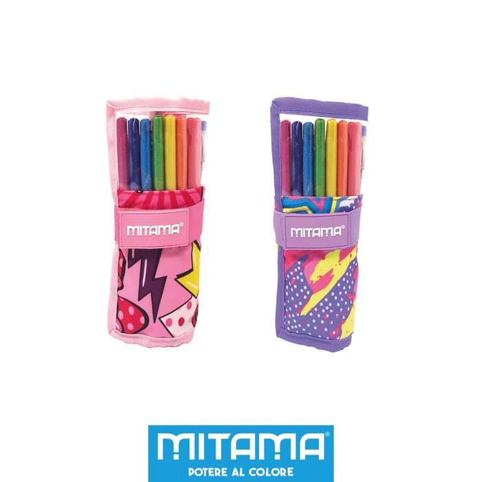 PLUMIER GLITTER ROLL CON ACCESORIOS PURPURINA NIÑA STDOS | MITAMA Imagen principal del producto