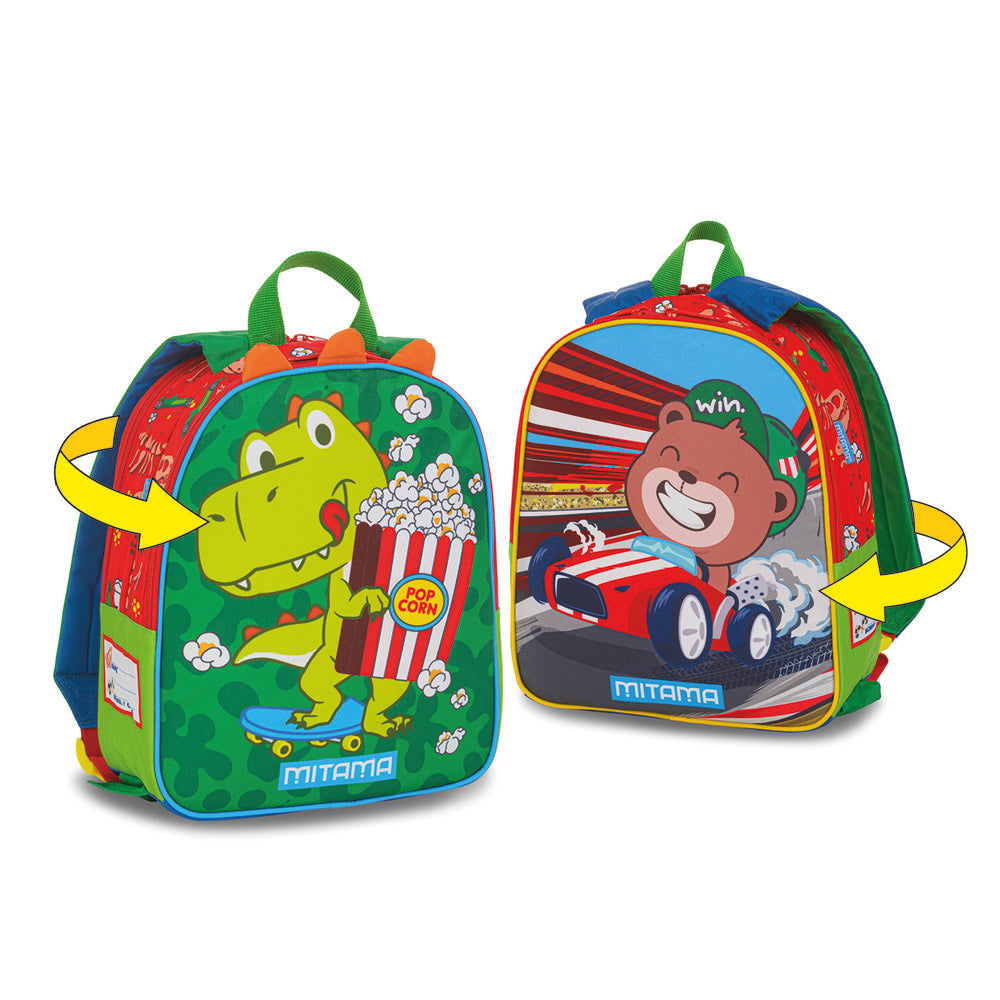 Mochila Mitama Spinny Dino Race marca Mitama Imagen principal del producto