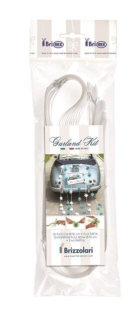 KIT DECORACION PARA COCHE BODA GIRNALDA ESTRELLA BEIGE | BRIZZOLARI | 1 UNIDAD | 8031653341891