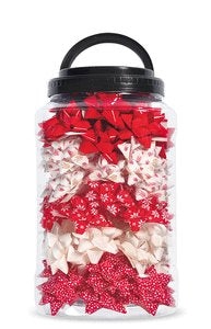 Bote 120 Cocas Estrellas 50 mm Red & White BRIZZOLARI Imagen principal del producto