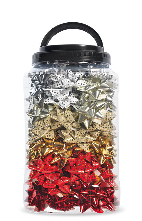 Bote 120 Cocas Estrellas 50 mm Lunares Metalizados Brizzolari Imagen principal del producto
