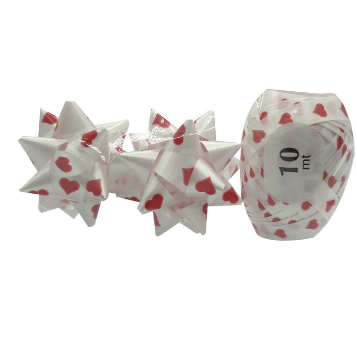BLISTER 2 COCAS 14MM+BOBINA 10MMX10MT CORAZONES ROJOS | BRIZZOLARI | 1 UNIDAD | 8031653578433