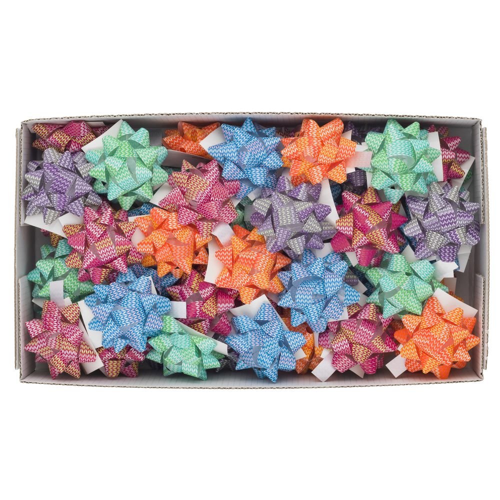 Caja 50 Cocas Estrellas 50 mm Colores Vivos Brizzolari
